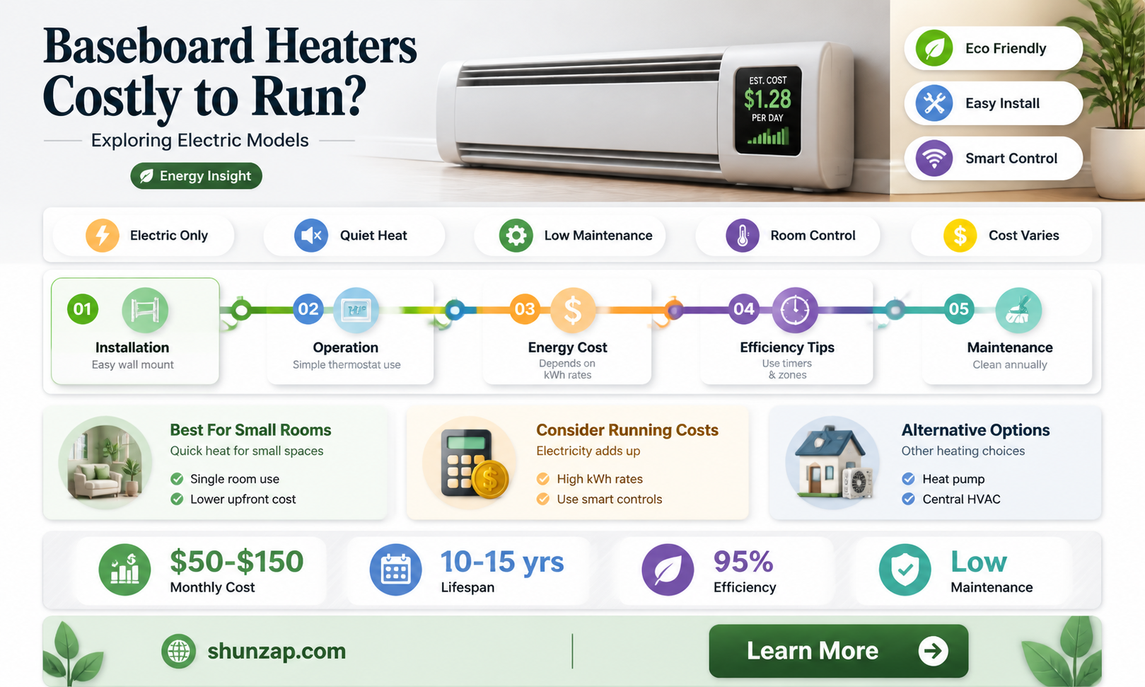 are electric baseboard heaters expensive to operate