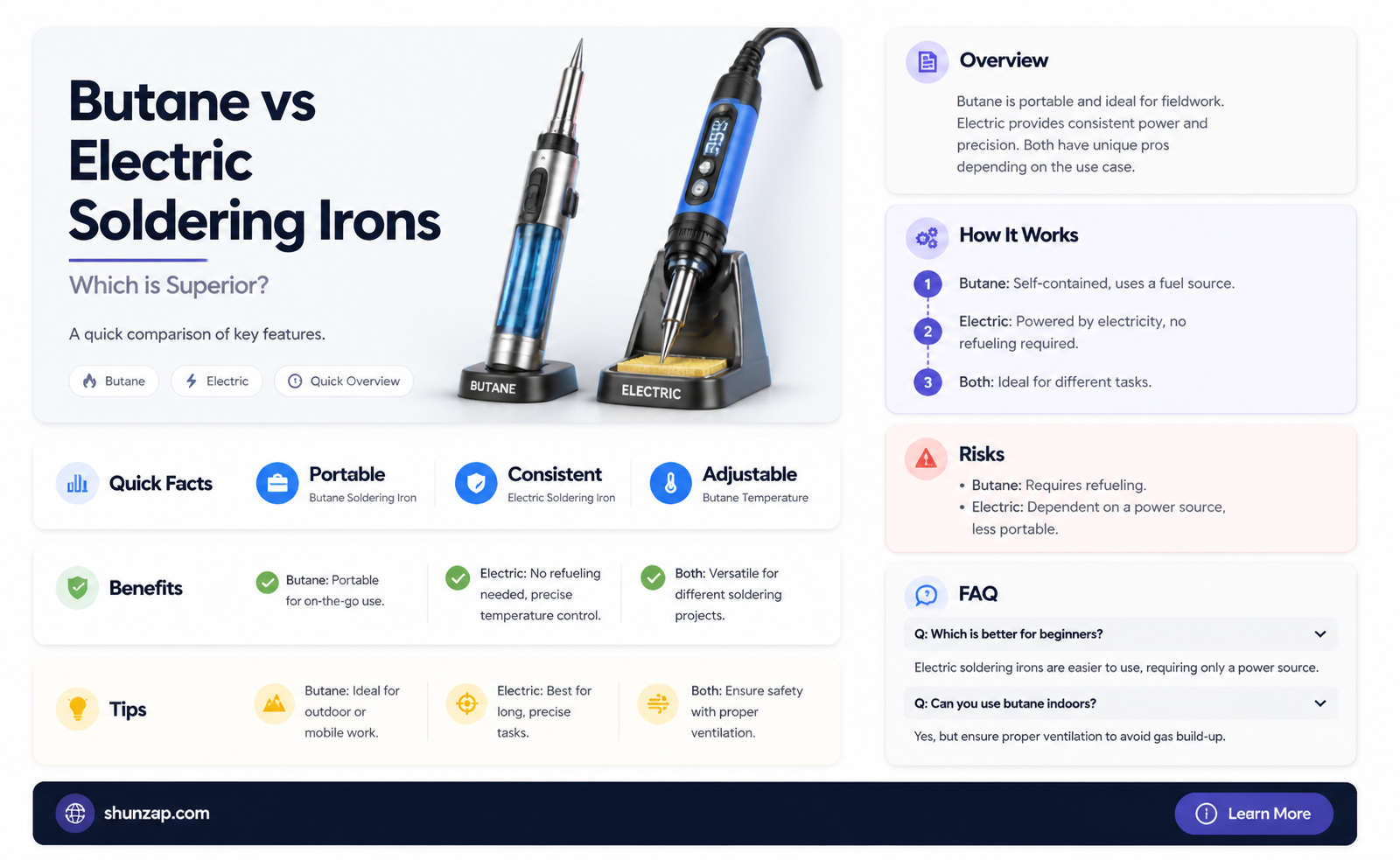 are butane soldering irons better than electric