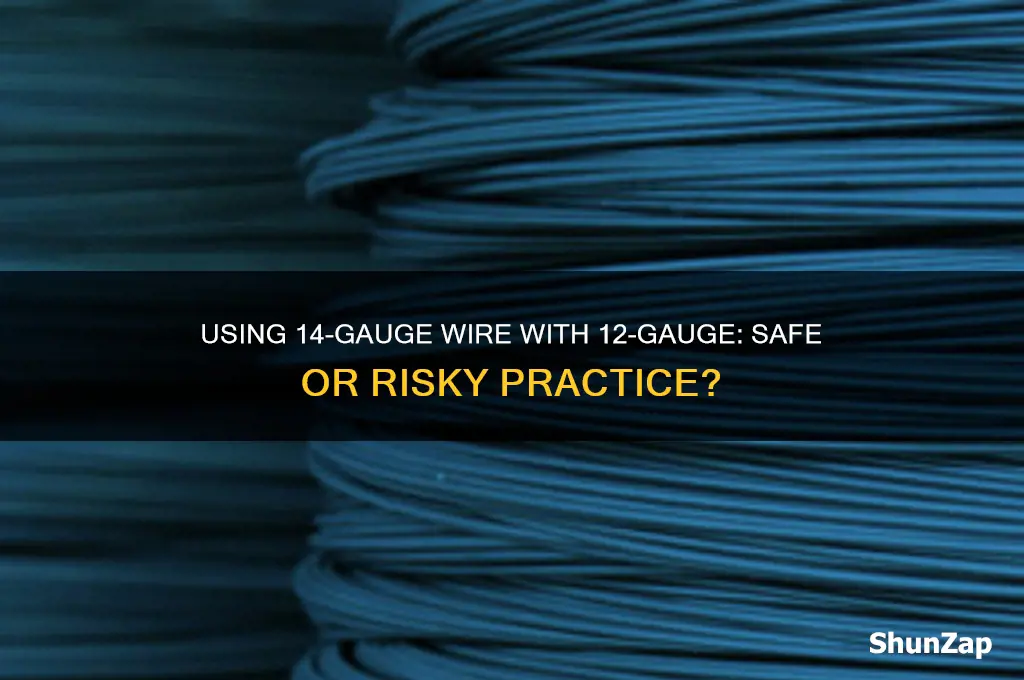 can 14 gauge electrical be used with 12 gauge