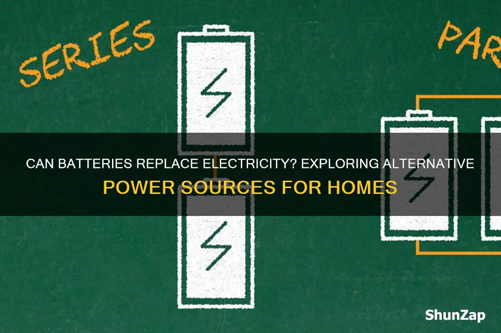 can a battery be used instead of electricity