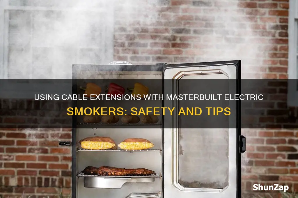 can a cable extension be used on masterbuilt electric smoker