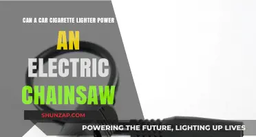 Can Your Car's Cigarette Lighter Power an Electric Chainsaw?