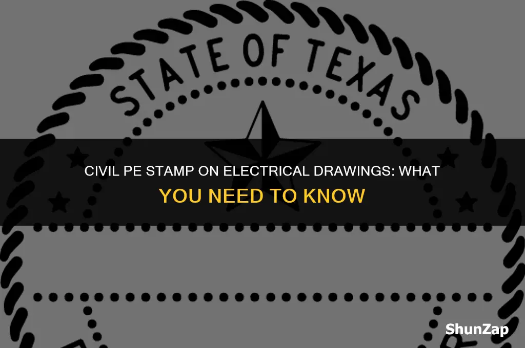 can a civil pe stamp electrical drawings