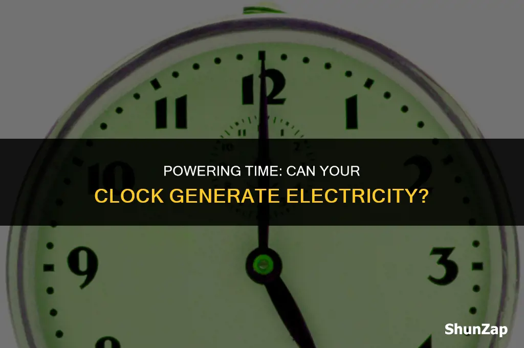 can a clock produce electricity