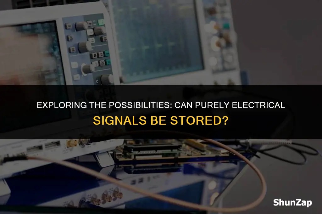 can a completely electrical signal be stored