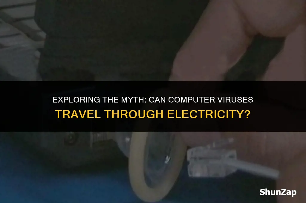 can a computer virus spread via electricity