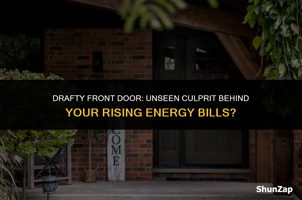 can a crack underneath my front door cause electric increase