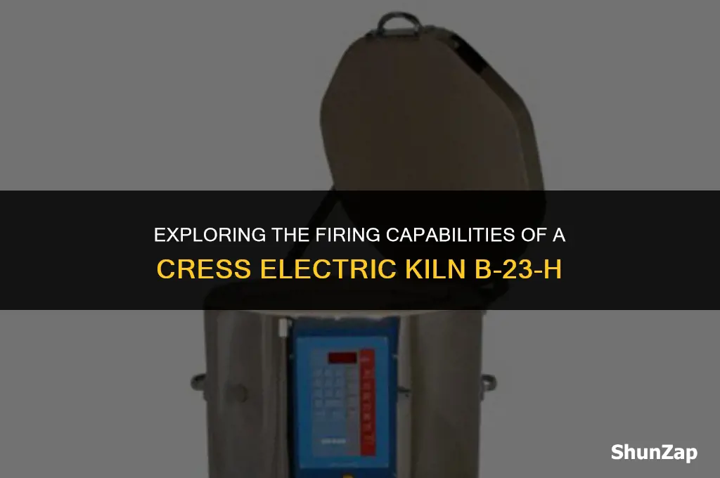 can a cress electric kiln b-23-h fire to a 06