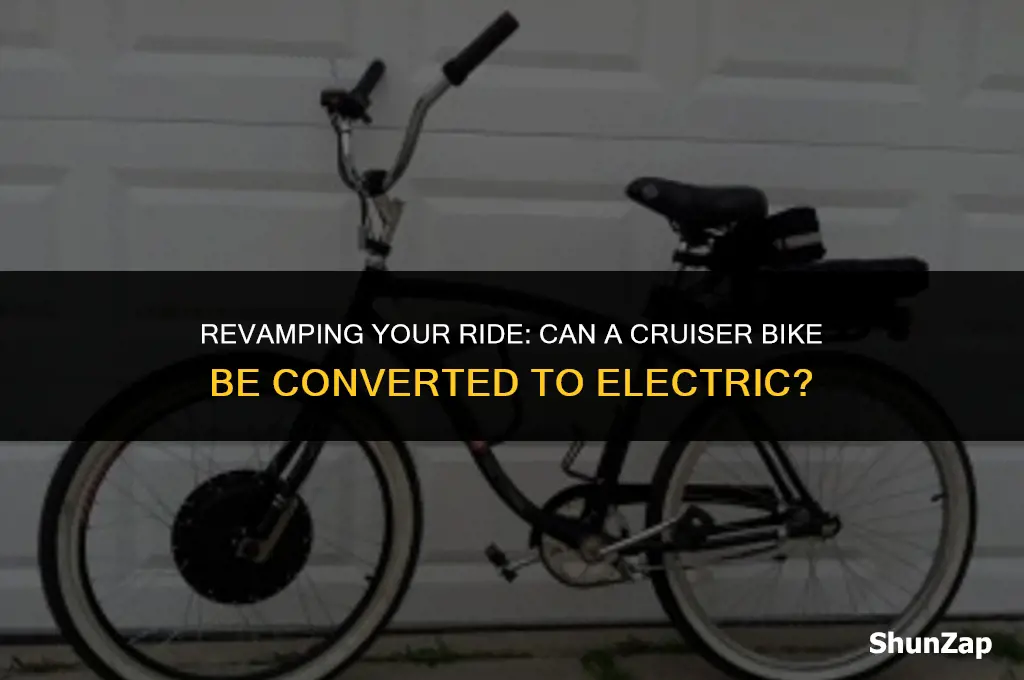 can a crruiser bike be converter to electric