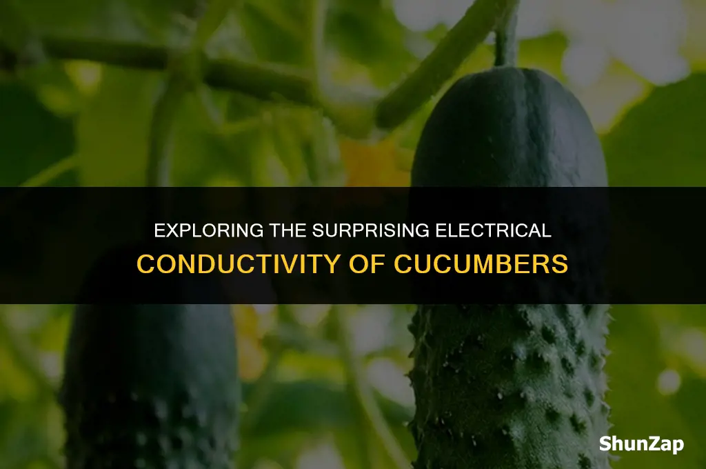 can a cucumber conduct electricity