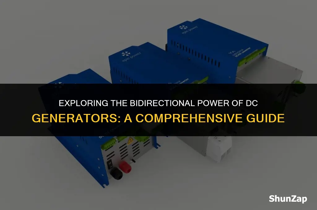 can a dc generator produce electricity both directions