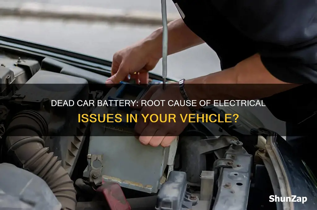 can a dead car battery cause electrical problems