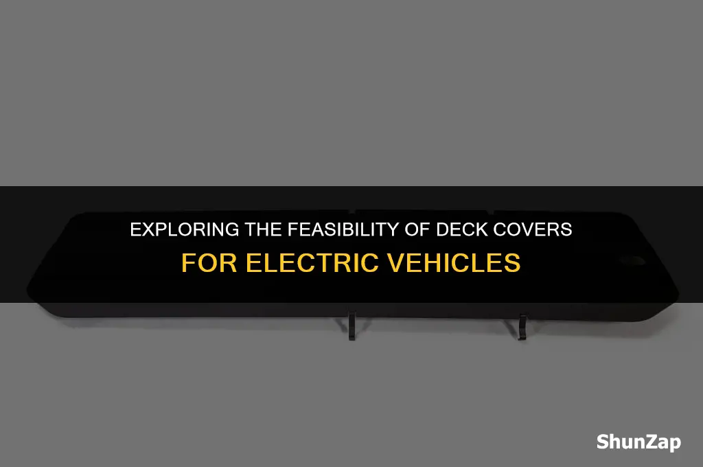 can a deck cover the incoming electric