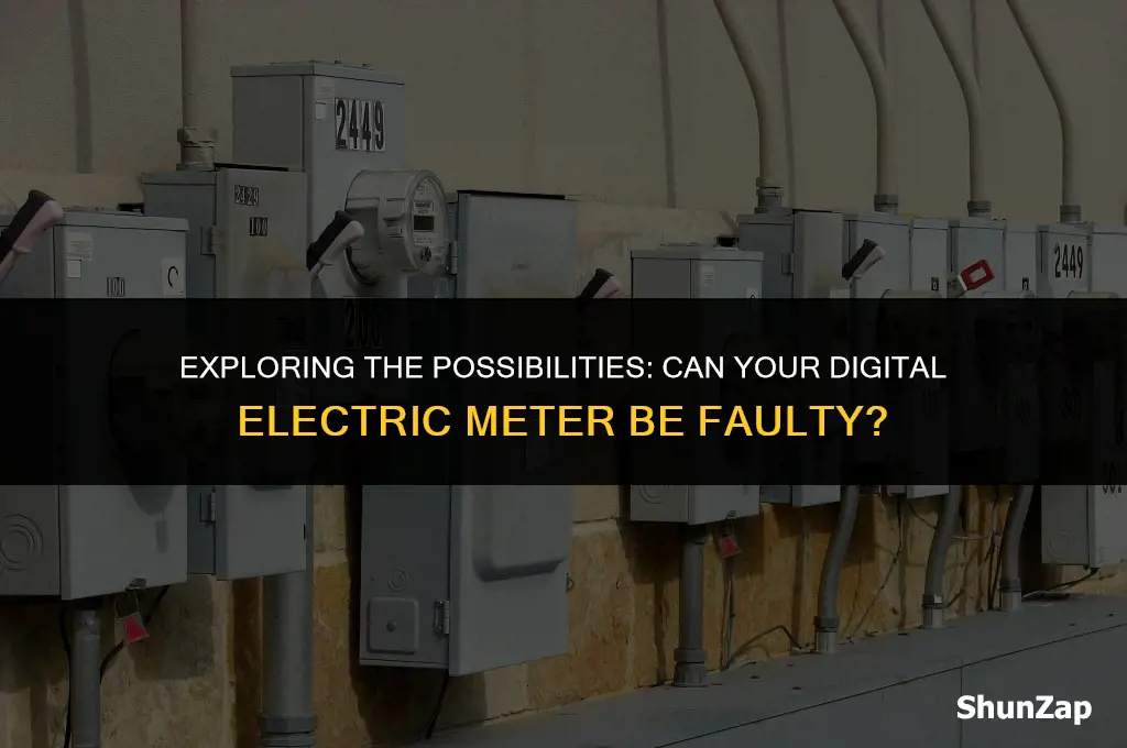 can a digital electric meter be faulty