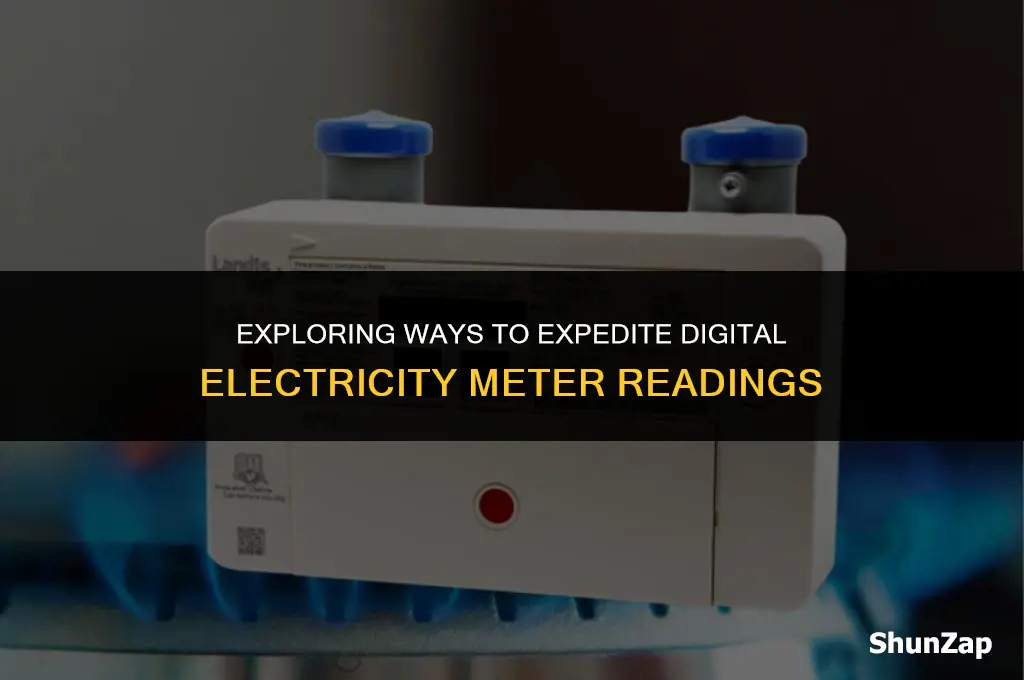 can a digital electricity meter be speed up