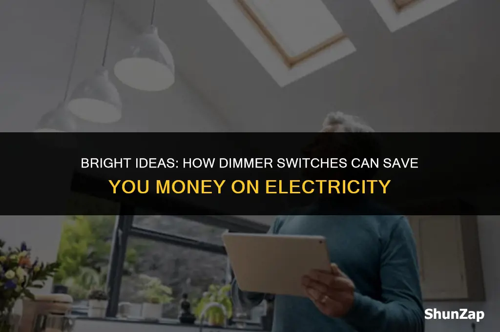 can a dimmer save electricity