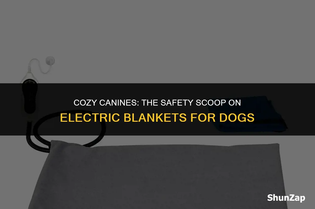 can a dog sleep on an electric blanket