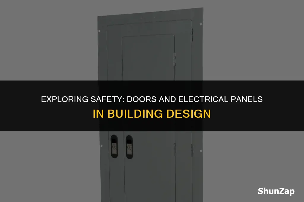 can a door be by an electrical panel