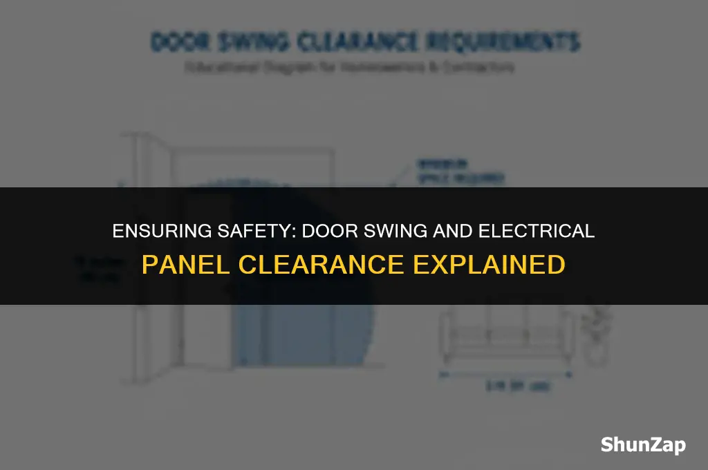 can a door swing into electrical panel clearance