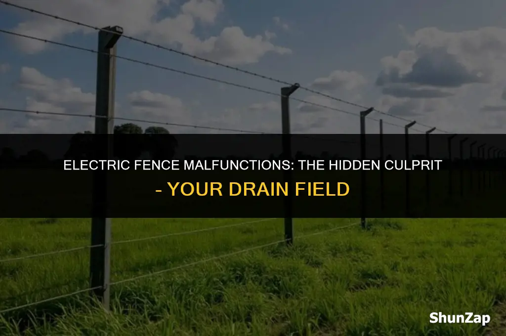can a drain field cause issues with an electric fence