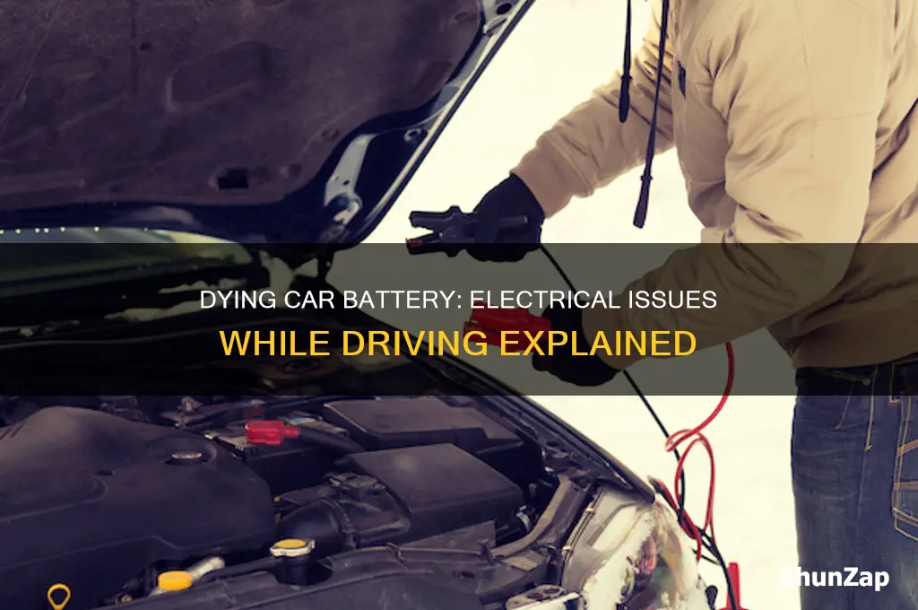 can a dying car battery cause electrical problems while driving