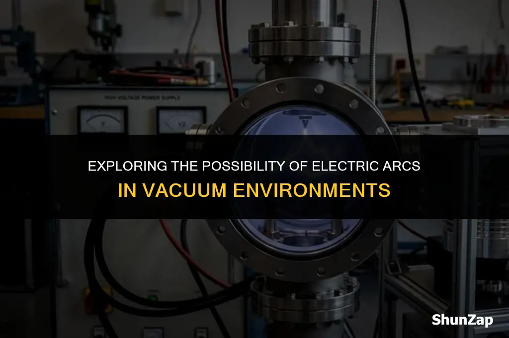 can a electric arc exist in a vacume