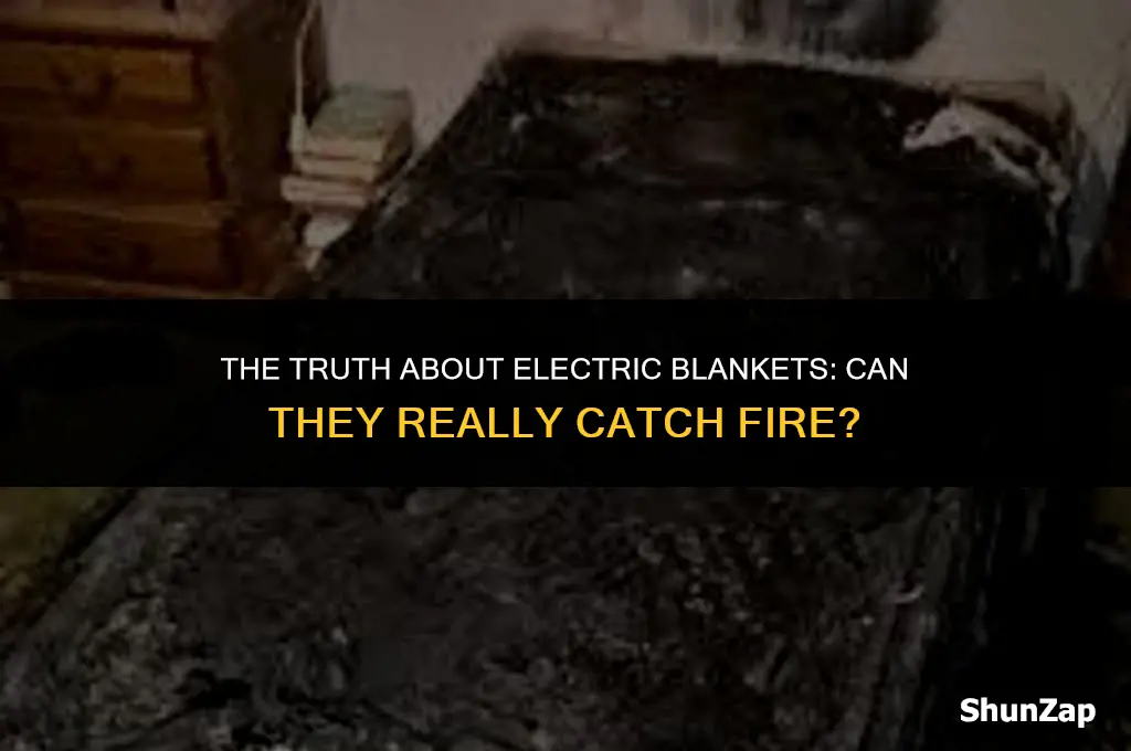can a electric blanket catch on fire