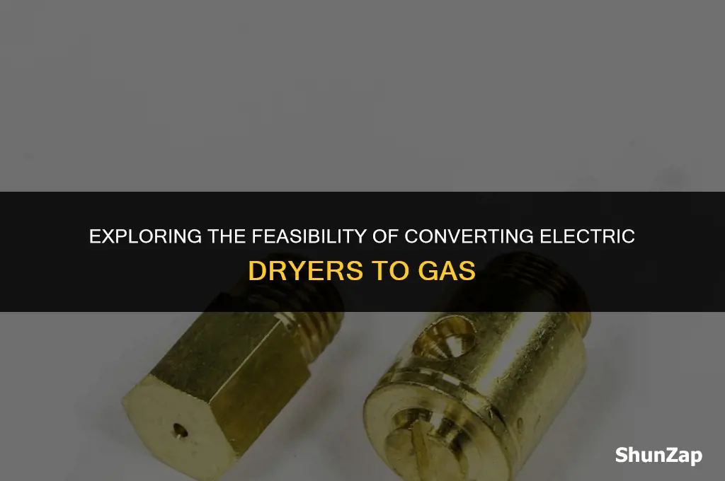 can a electric dryer be converted to gas