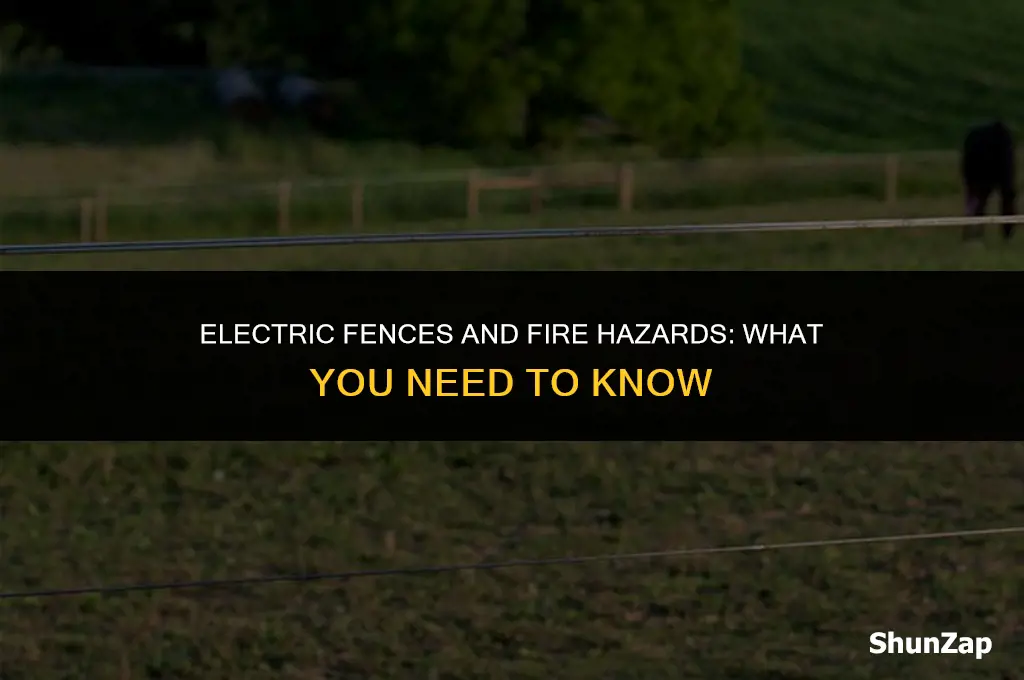 can a electric fence start a fire