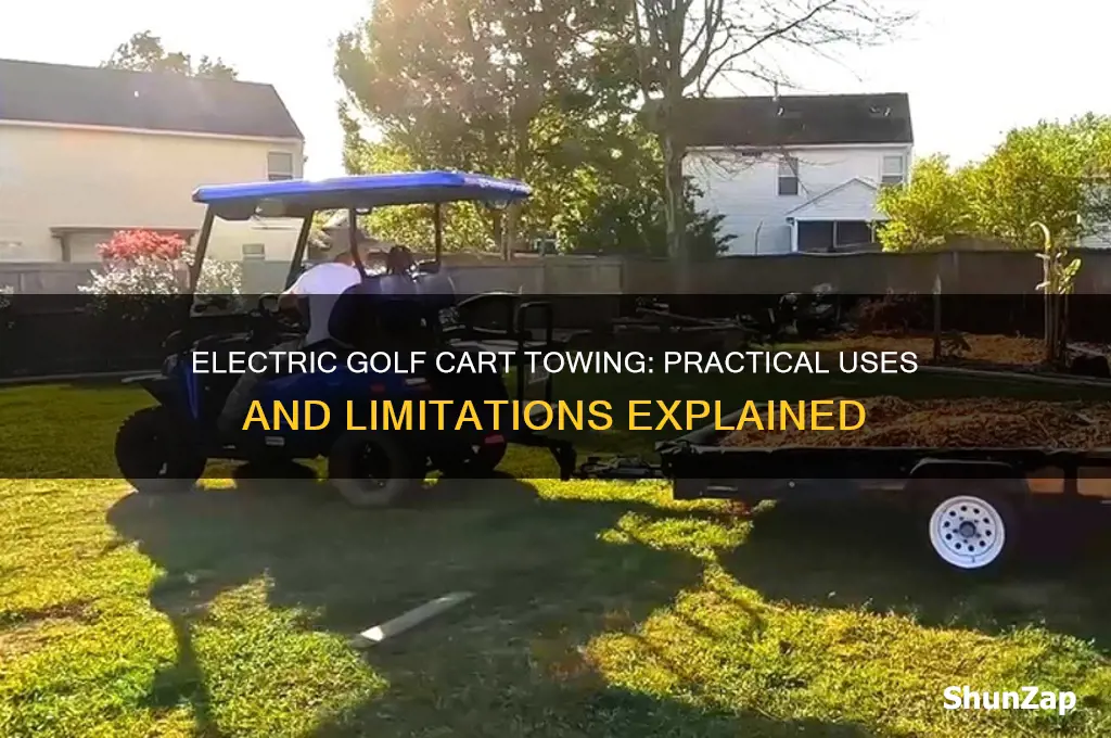 can a electric golf cart be used for towing