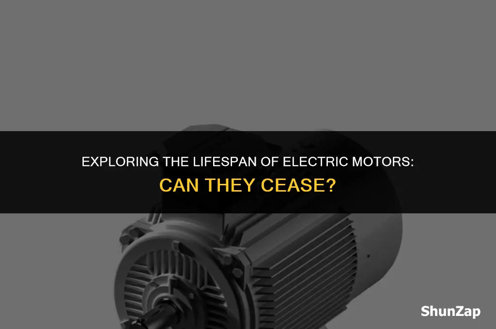 can a electric motor cease