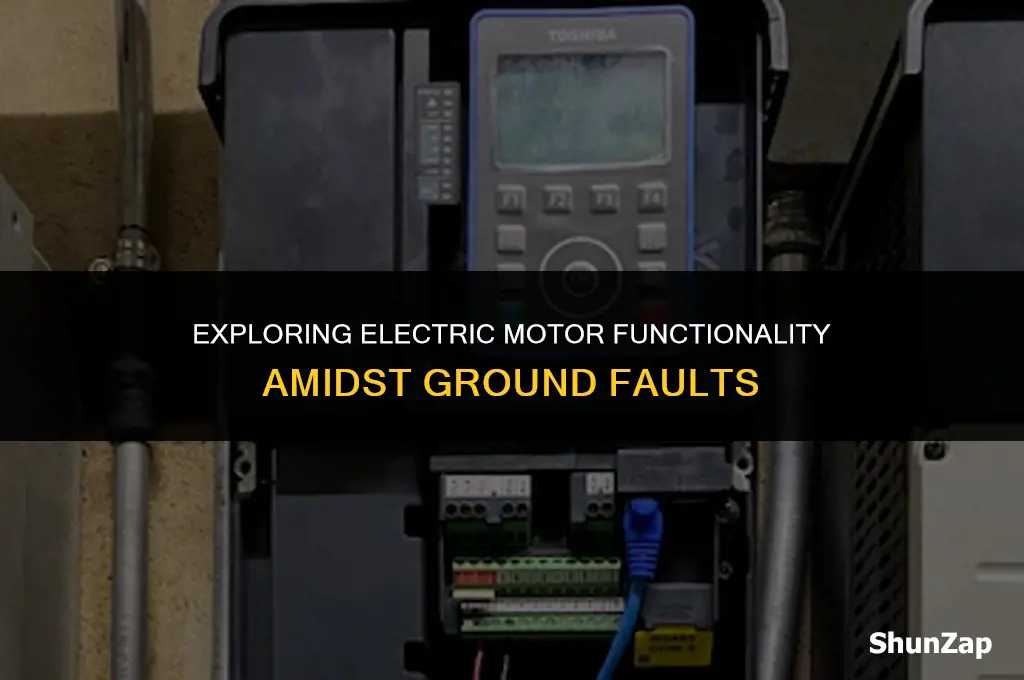 can a electric motor still run with a ground fault