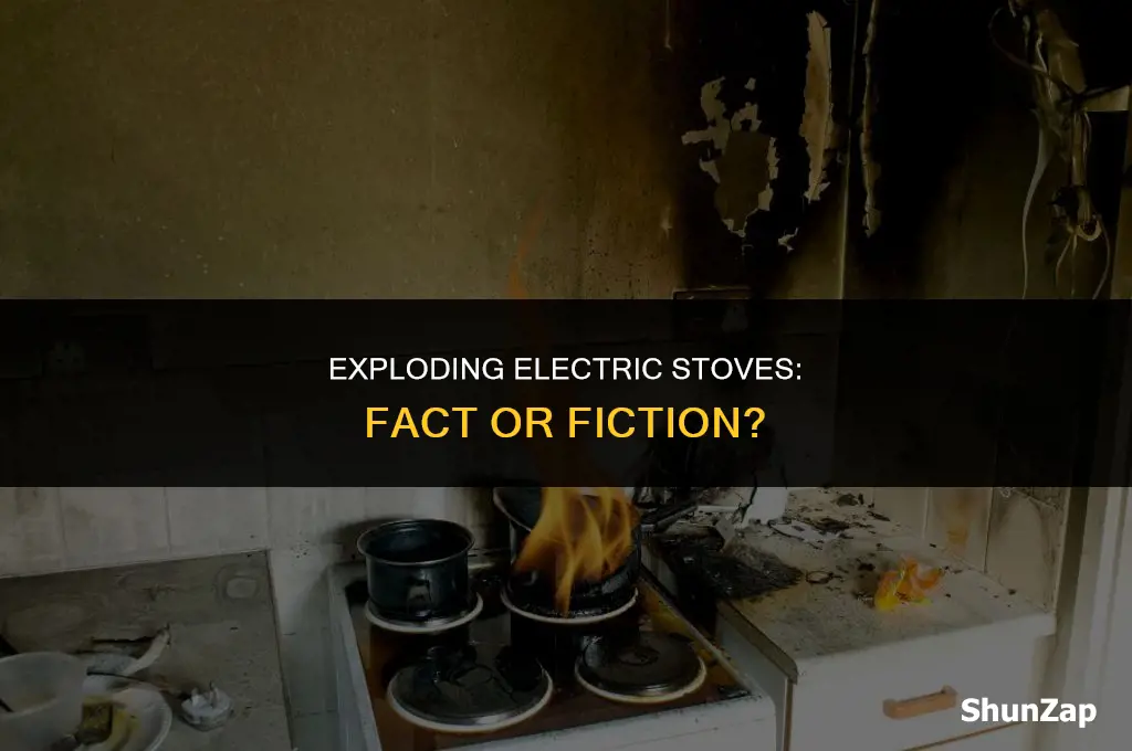 can a electric stove blow up