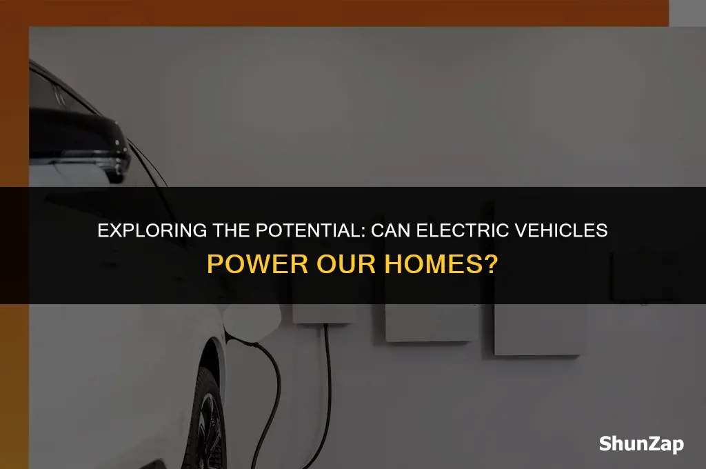 can a electric vehicle power a house