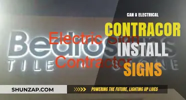 Can an Electrical Contractor Install Signs: Exploring the Scope of Work