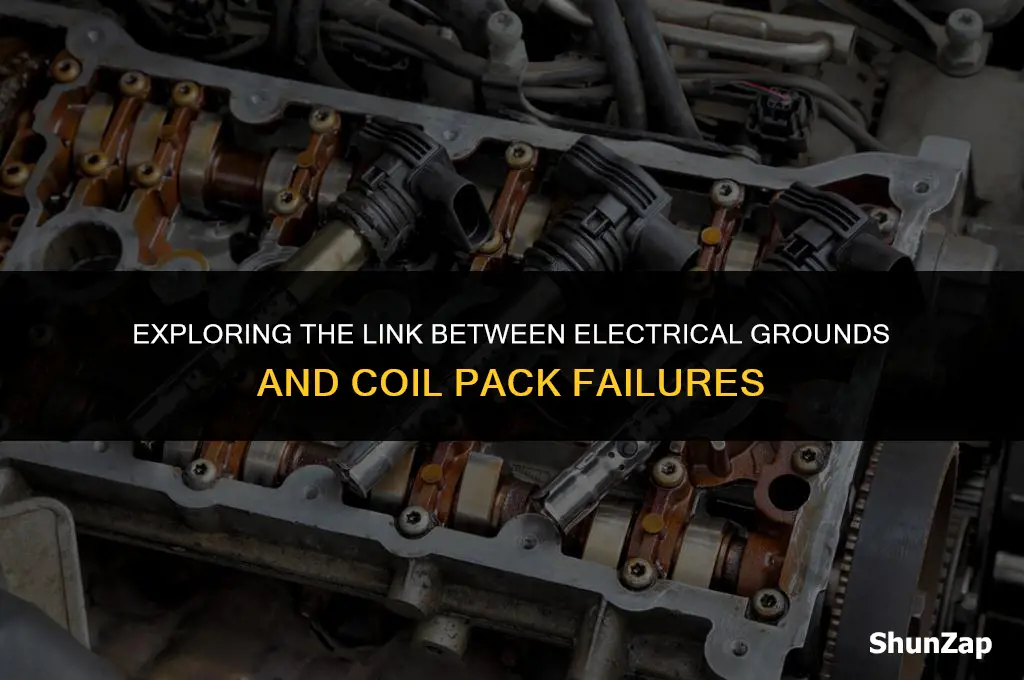 can a electrical ground cause a coil pack to bust