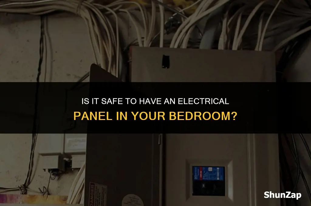 can a electrical panel be in a bedroom