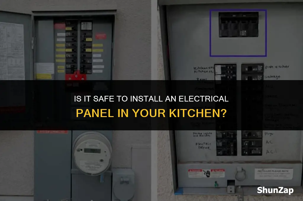 can a electrical panel be in a kitchen