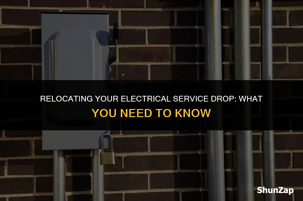 can a electrical service drop be moved
