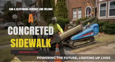 Ownership Insights: Can an Electrical Service Line Be Part of a Concreted Sidewalk?