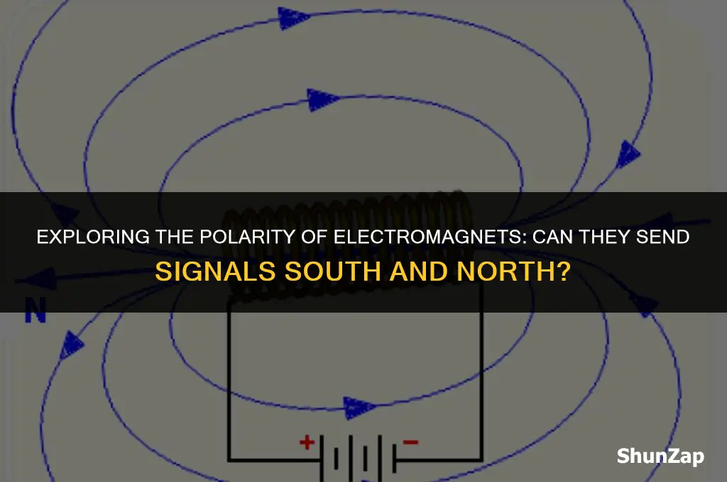 can a electro mignet send south and north node