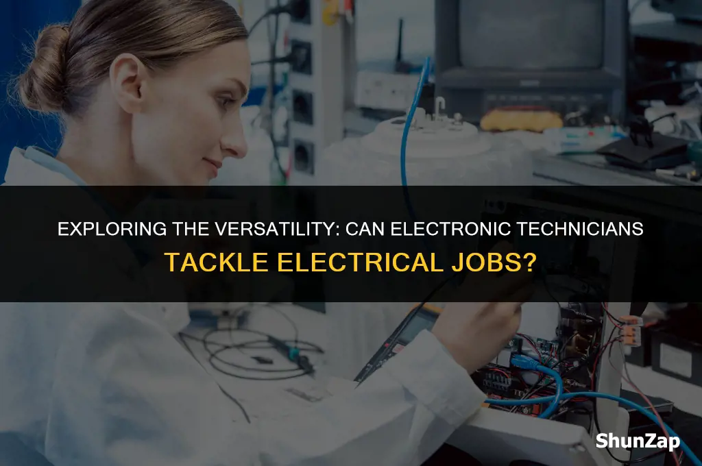can a electronic technician do electrical jobs