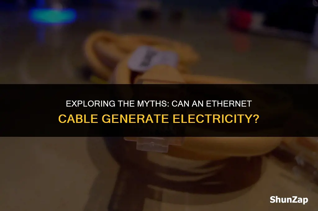 can a ethernet cable produce electricity