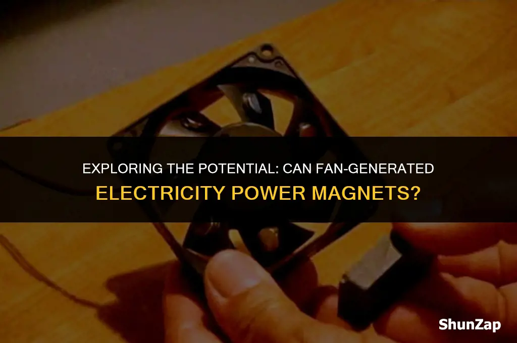 can a fan generate electricity magnets