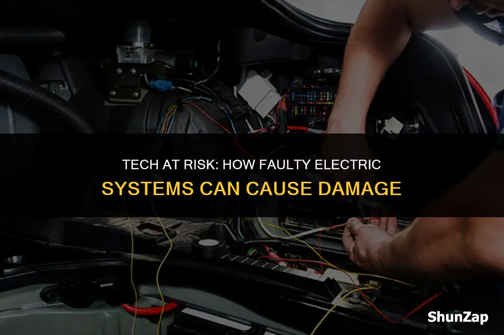 can a faulty electric system damage technology