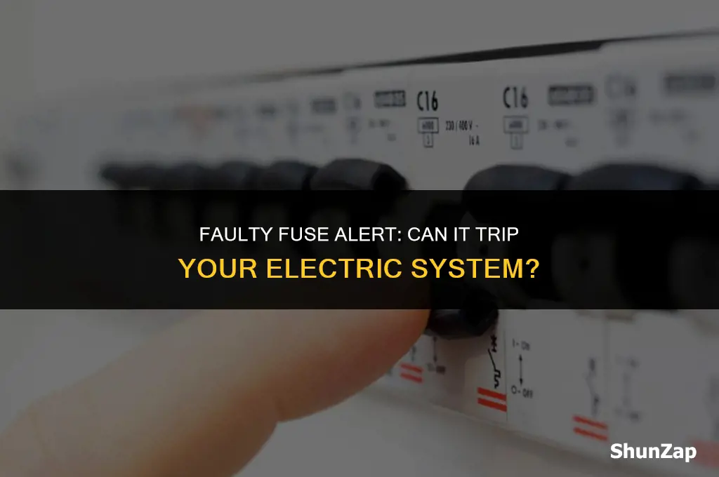 can a faulty fuse trip the electric