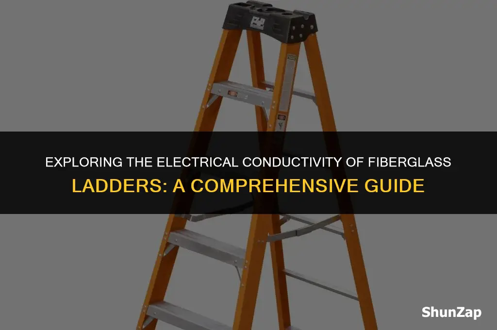 can a fiberglass ladders conduct electricity