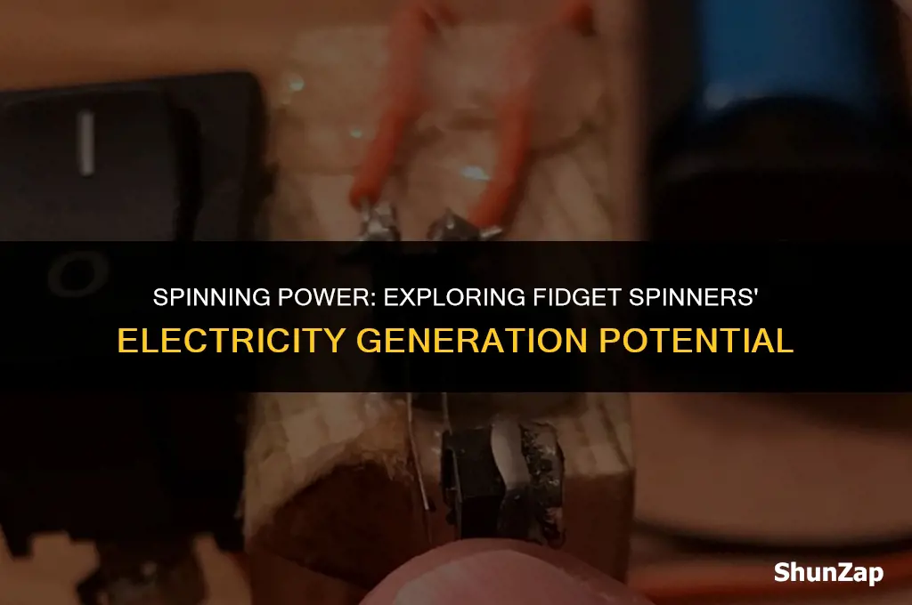 can a fidget spinner generate electricity