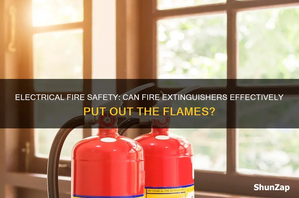 can a fire extinguisher be used on an electrical fire