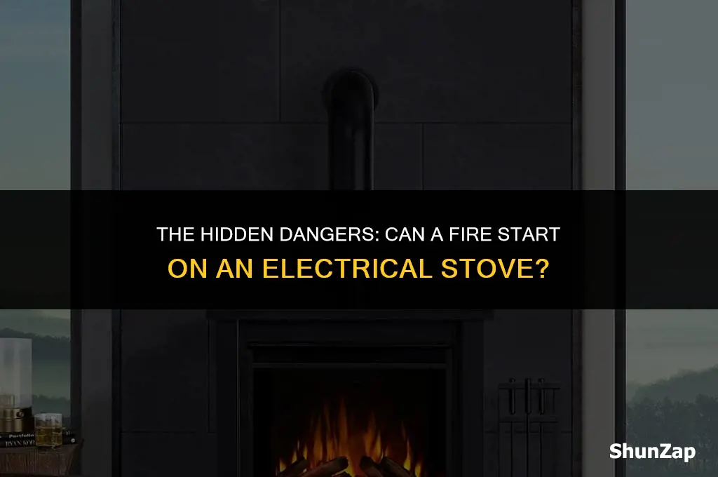 can a fire start on an electrical stove